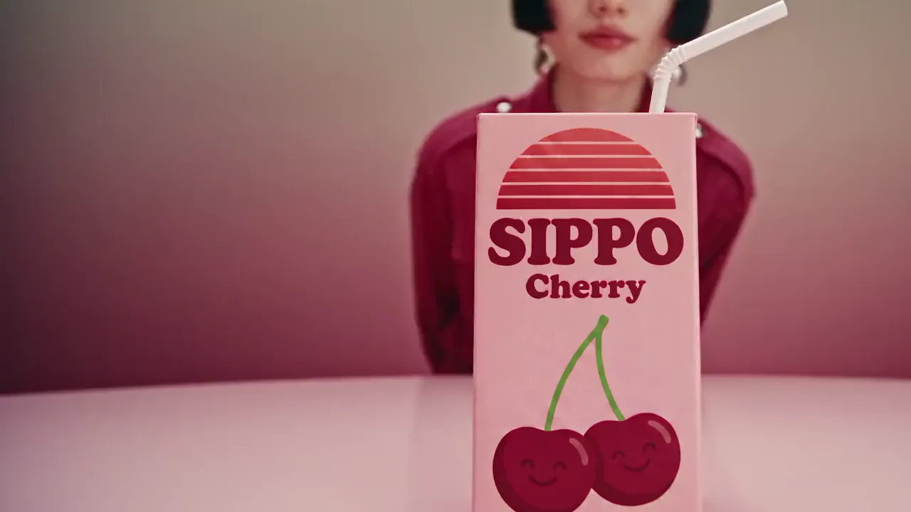 AI campaign for a cherry drink